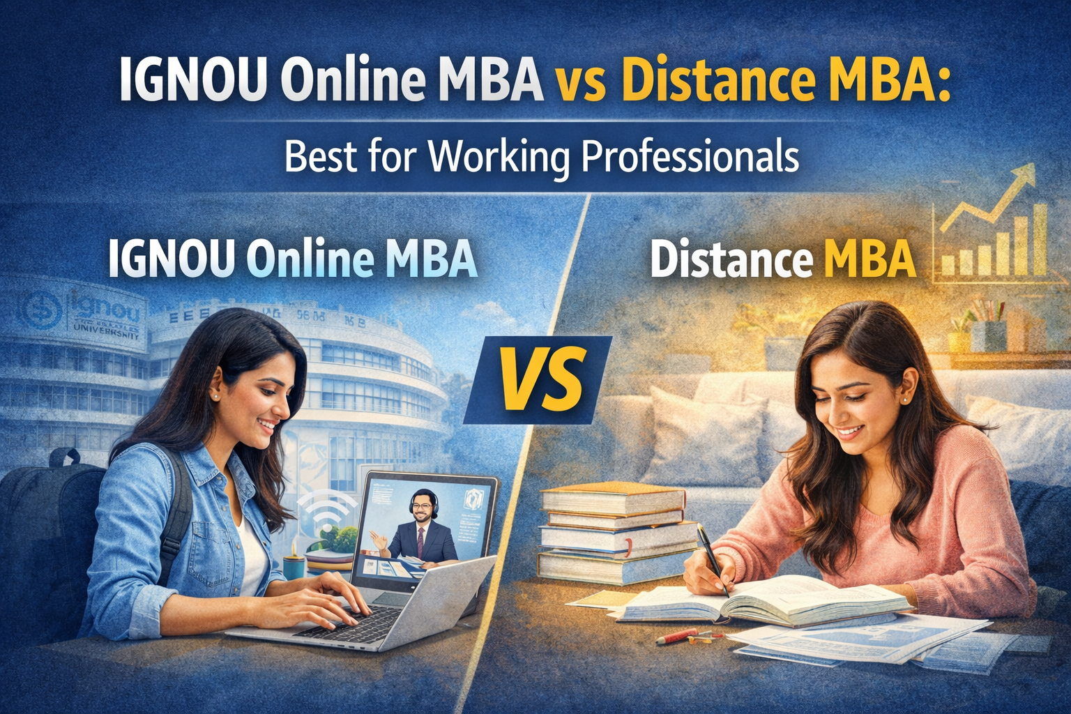 You are currently viewing IGNOU Online MBA vs Distance MBA: Best for Working Professionals