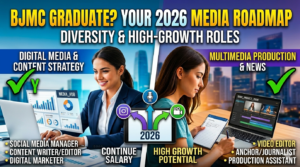 Read more about the article Career Options After Online BJMC in Media Industry (2026 Guide)
