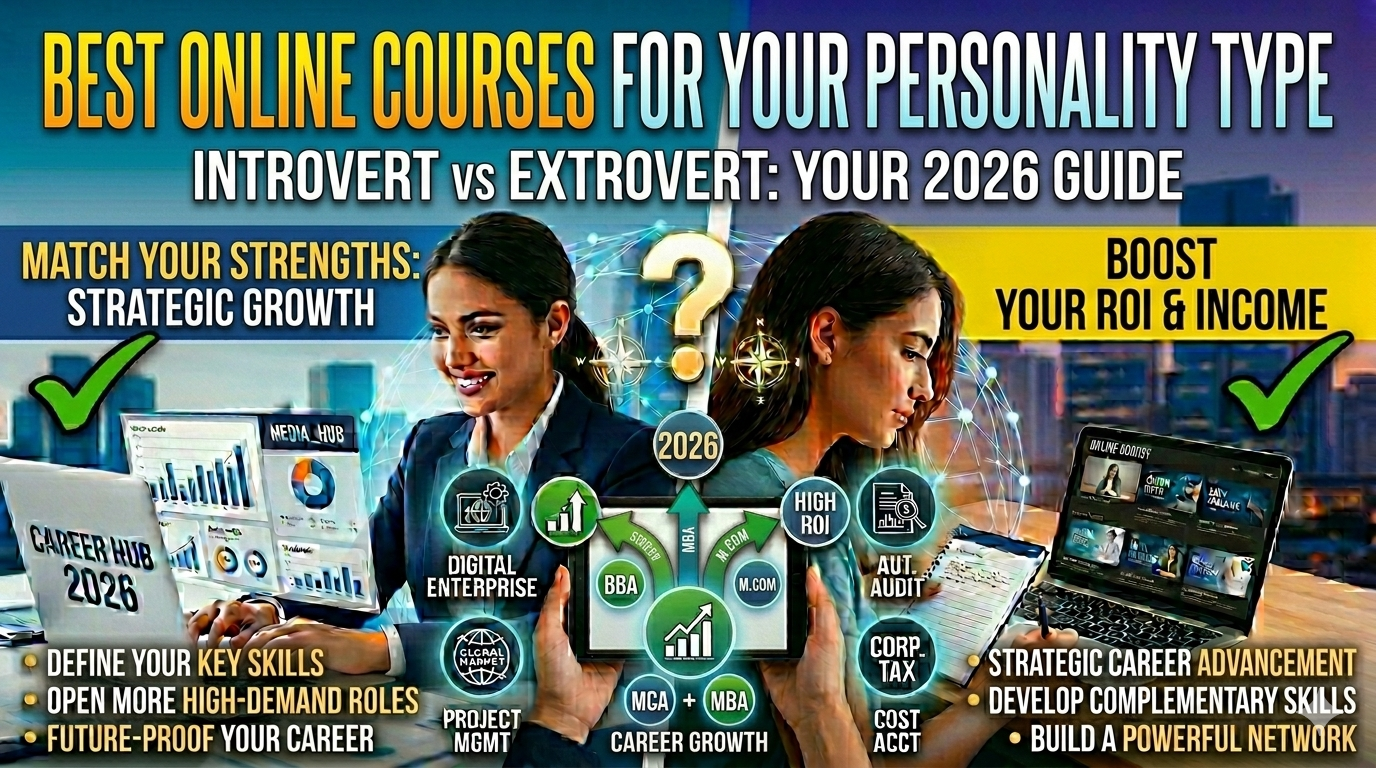 You are currently viewing Best Online Courses Based on Your Personality Type (Introvert vs Extrovert) – 2026 Guide