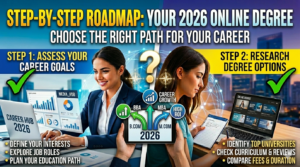 Read more about the article Step-by-Step Roadmap: Choosing the Right Online Degree After 12th & Graduation in 2026
