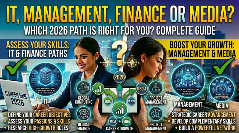 Which Career Path is Right for You? IT, Management, Finance or Media (Complete Guide 2026)